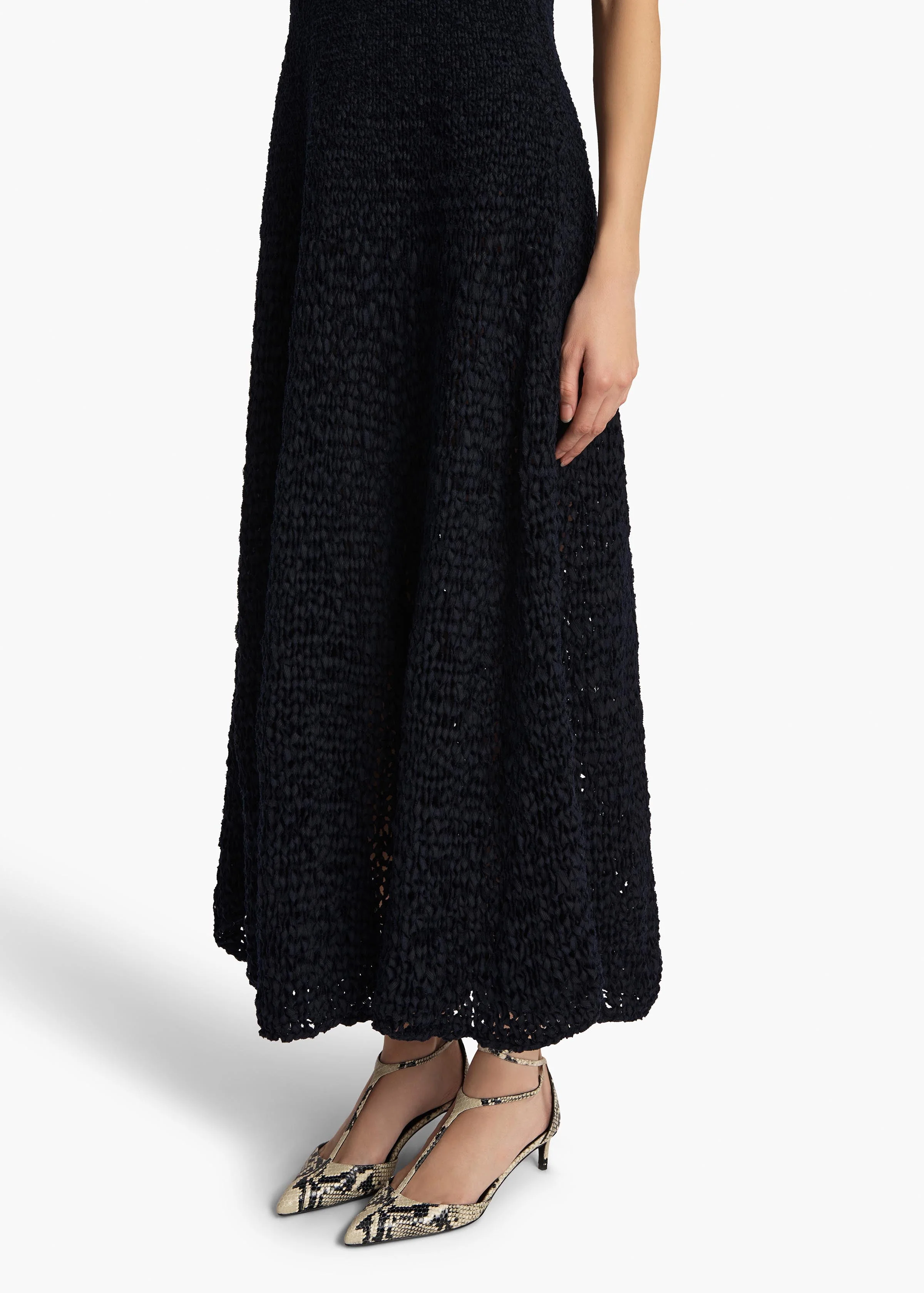 Khaite - Twigs Dress in Midnight - Image 6