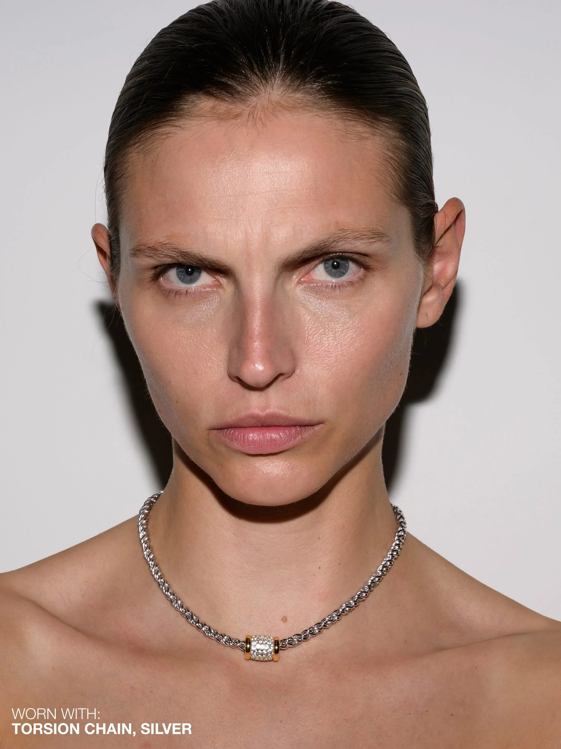 Dorsey - YVES PAVÉ PENDANT, LAB WHITE SAPPHIRE - Image 4