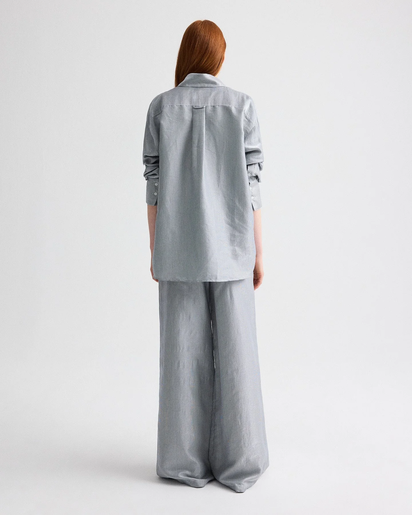 TWP - Big Joe Shirt in Glossy Mini Stripe - Image 5