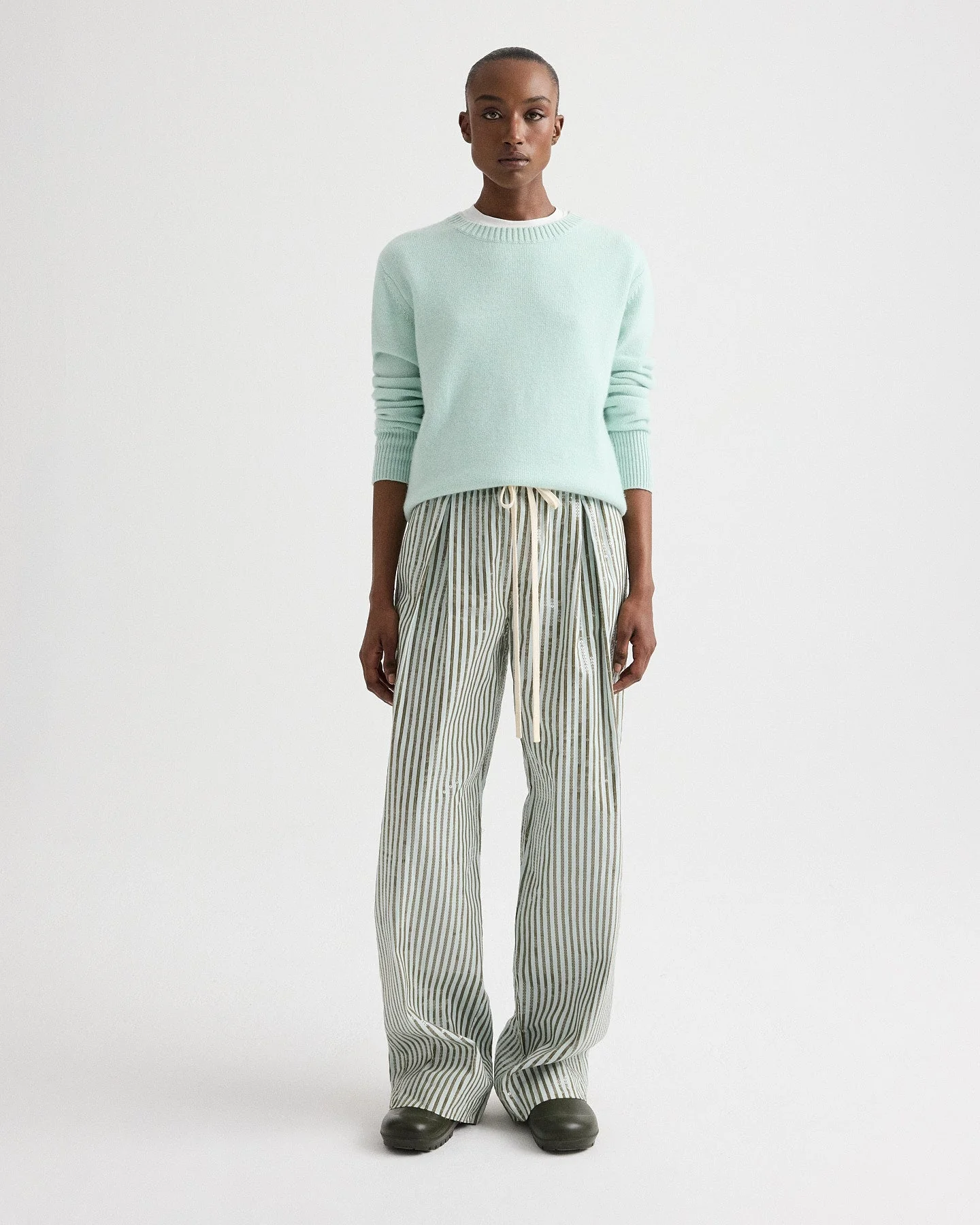 TWP - Boy Crewneck Sweater in Italian Cashmere - Image 3
