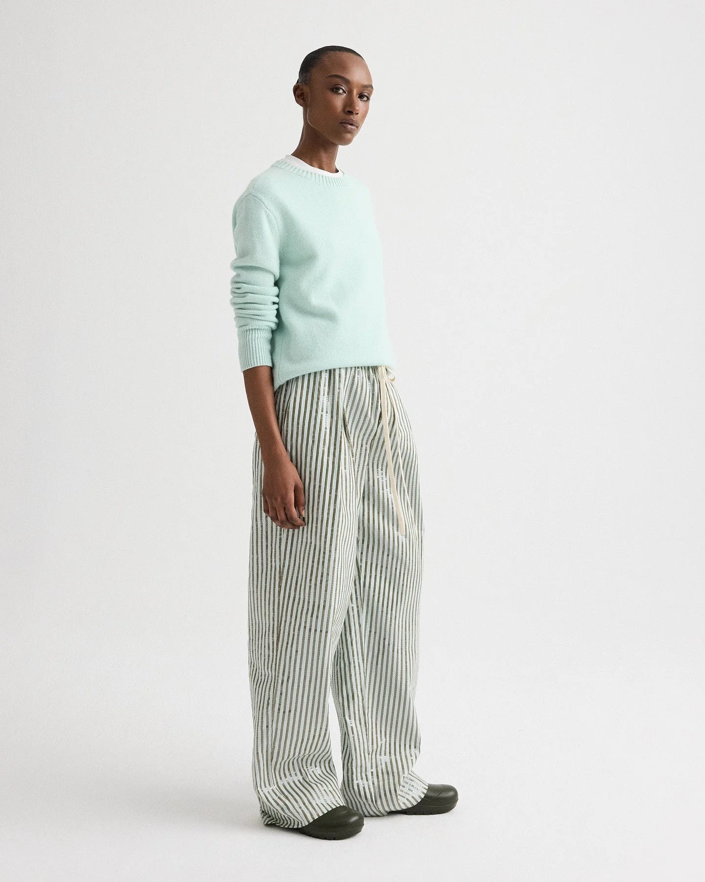 TWP - Boy Crewneck Sweater in Italian Cashmere - Image 4