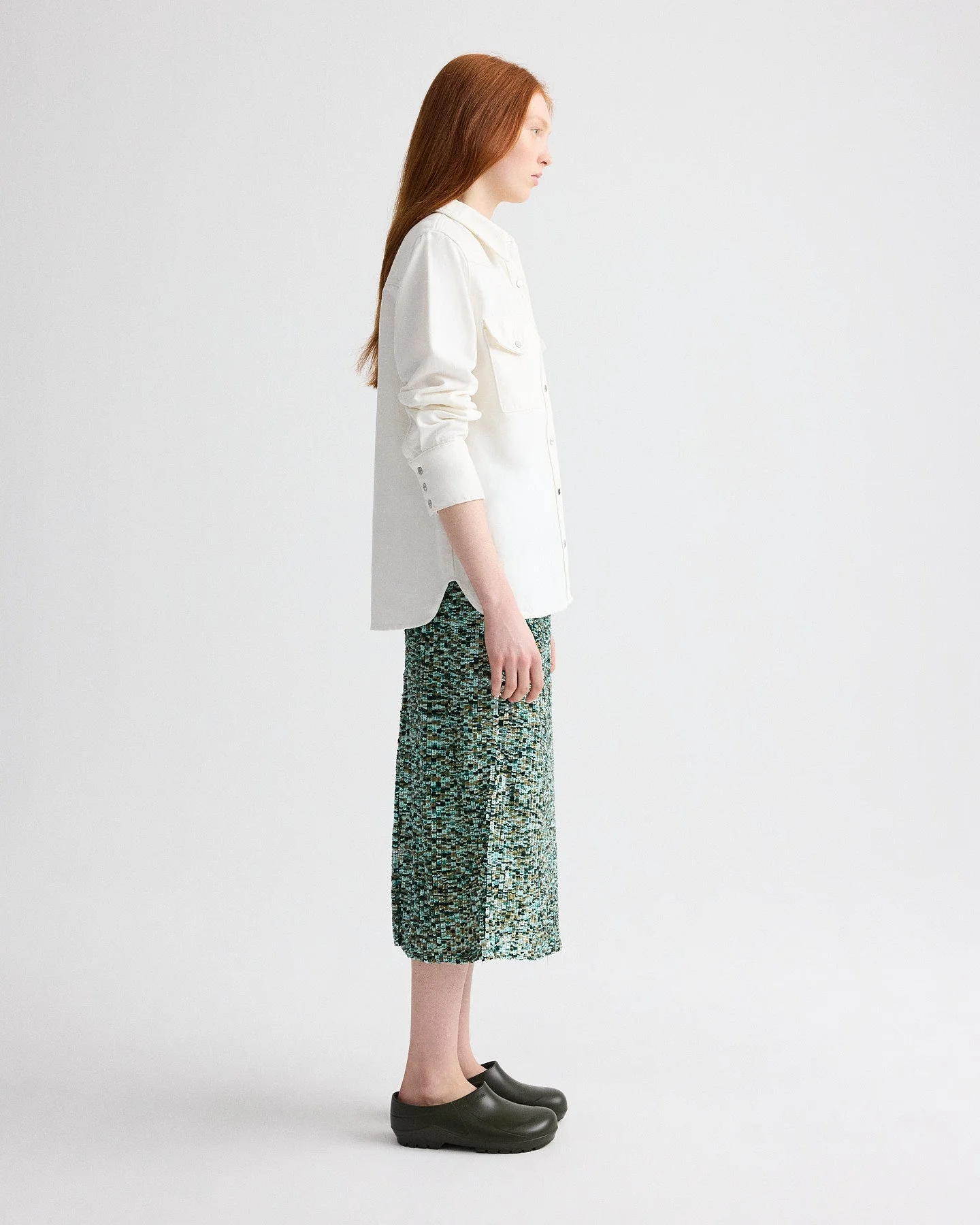 TWP - Ranchers Daughter Shirt in Natural Denim - Image 4