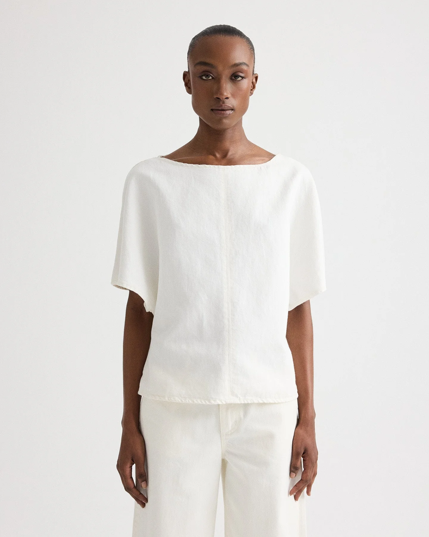 TWP - Simple T in Natural Denim - Image 2