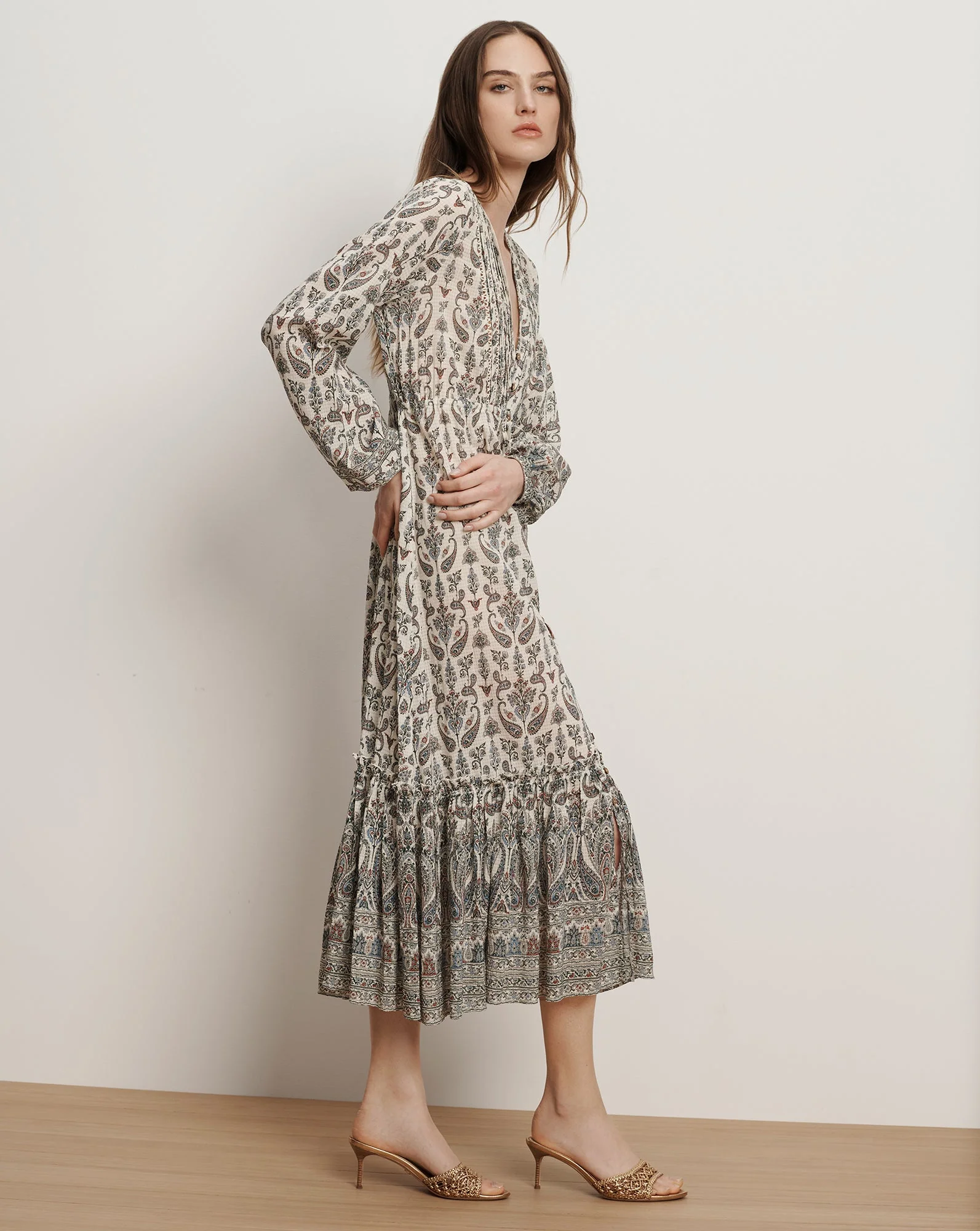 Veronica Beard - Vani Paisley Midi Dress - Image 3