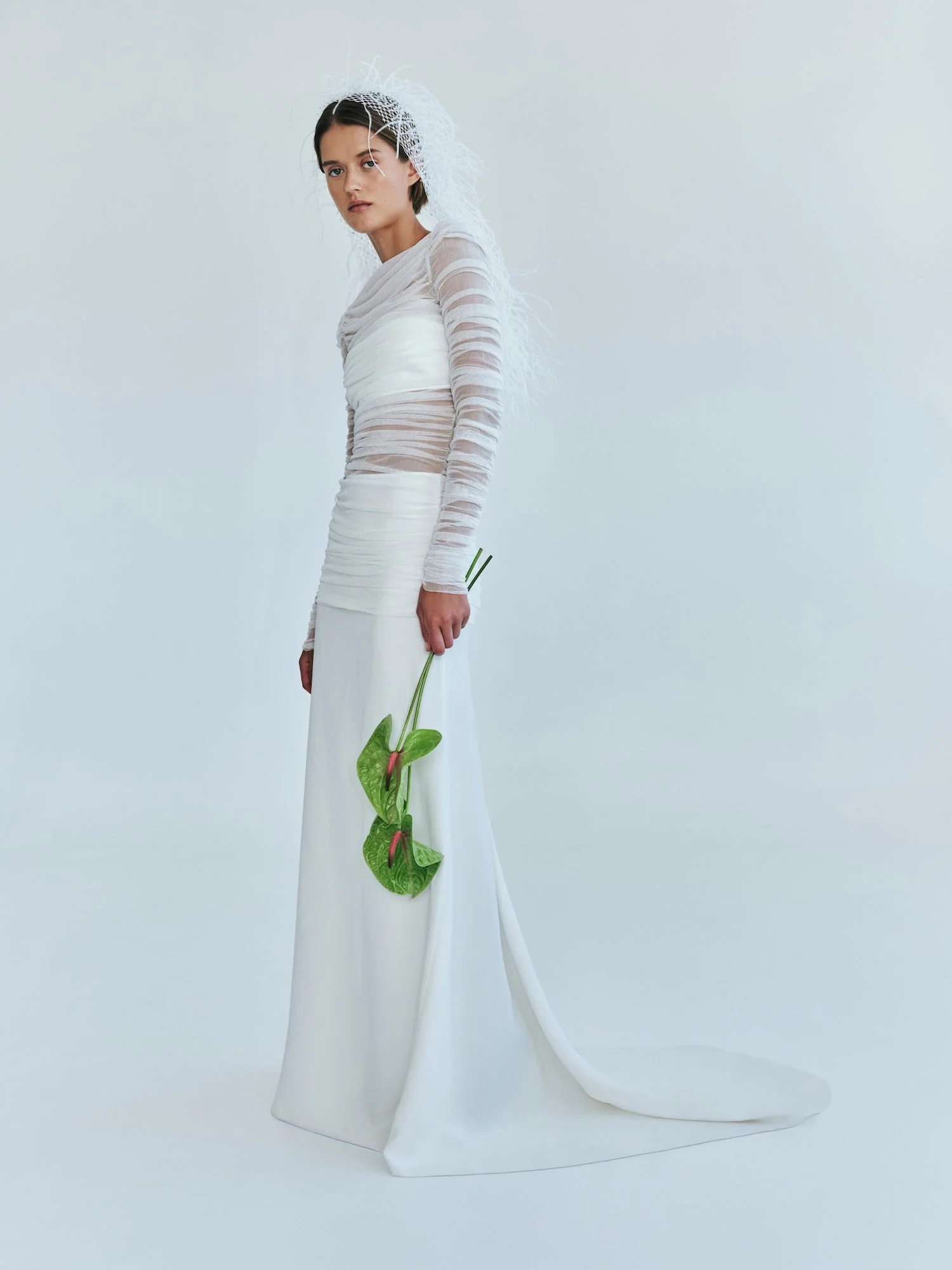 Christopher Esber - Veiled Tulle Overlay Gown