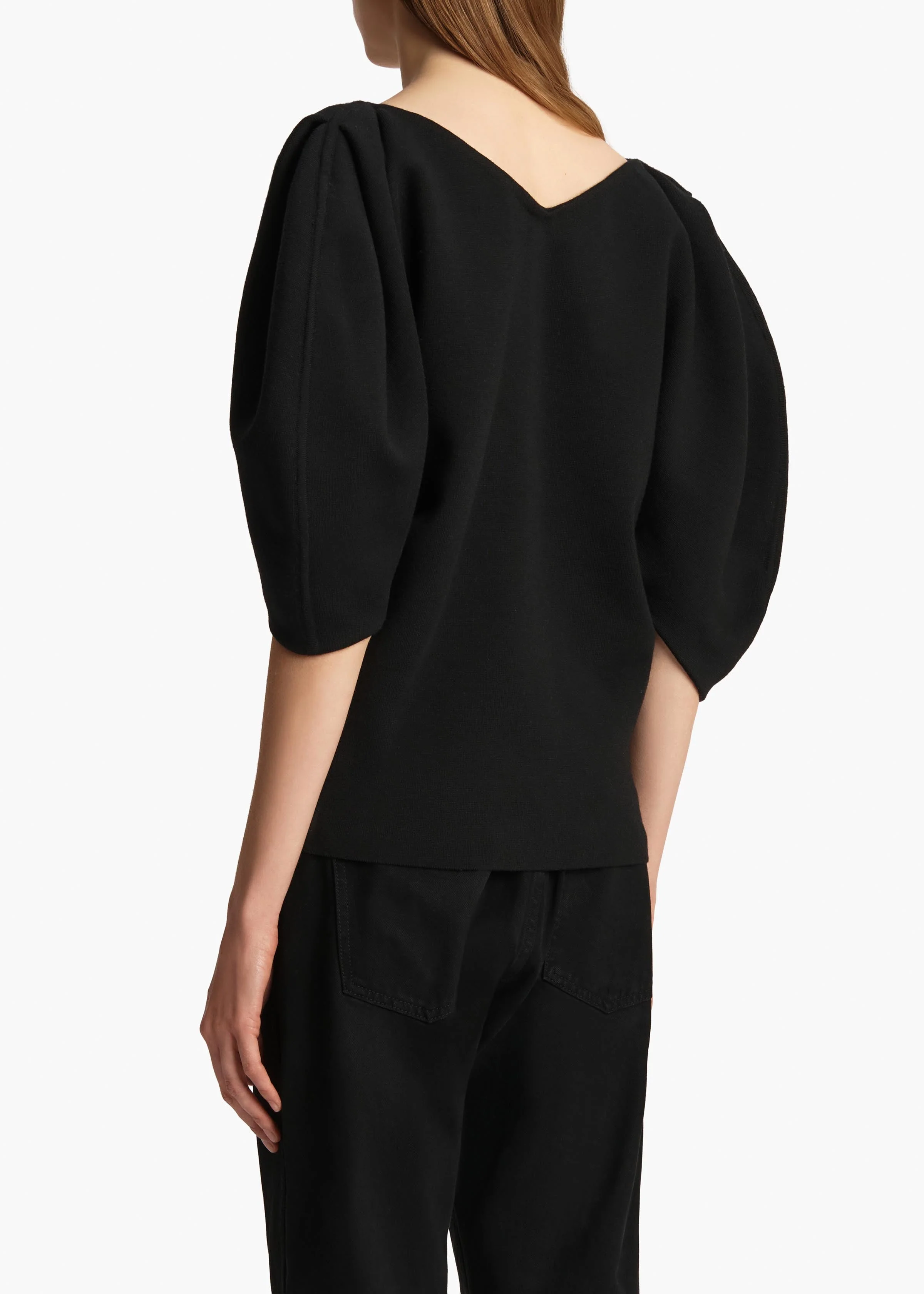 Khaite - Venus Top in Black - Image 4