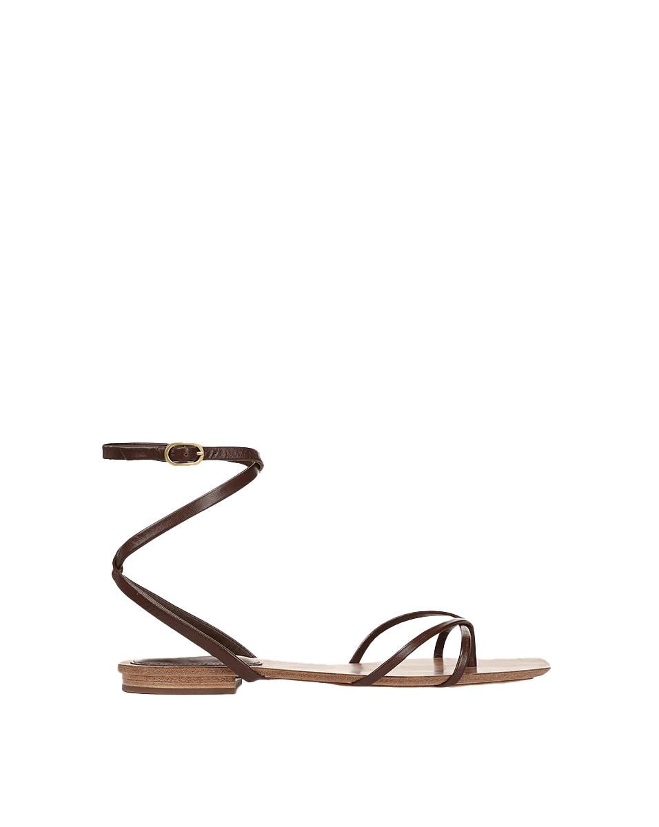 Veronica Beard - Allegra Leather Ankle - Wrap Sandal - Image 10