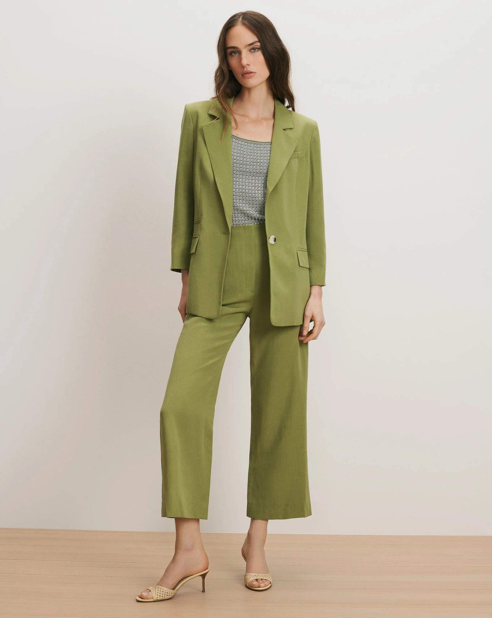 Veronica Beard - Dova Wide - Leg Linen Pant - Image 4