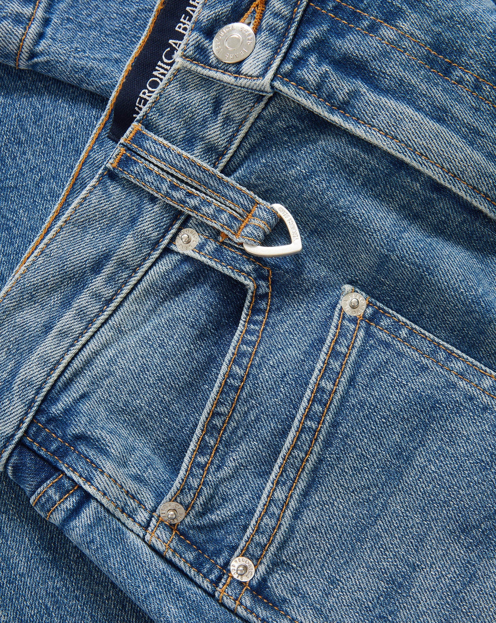 Veronica Beard - Dylan Patch - Pocket Straight - Leg Jean - Image 4