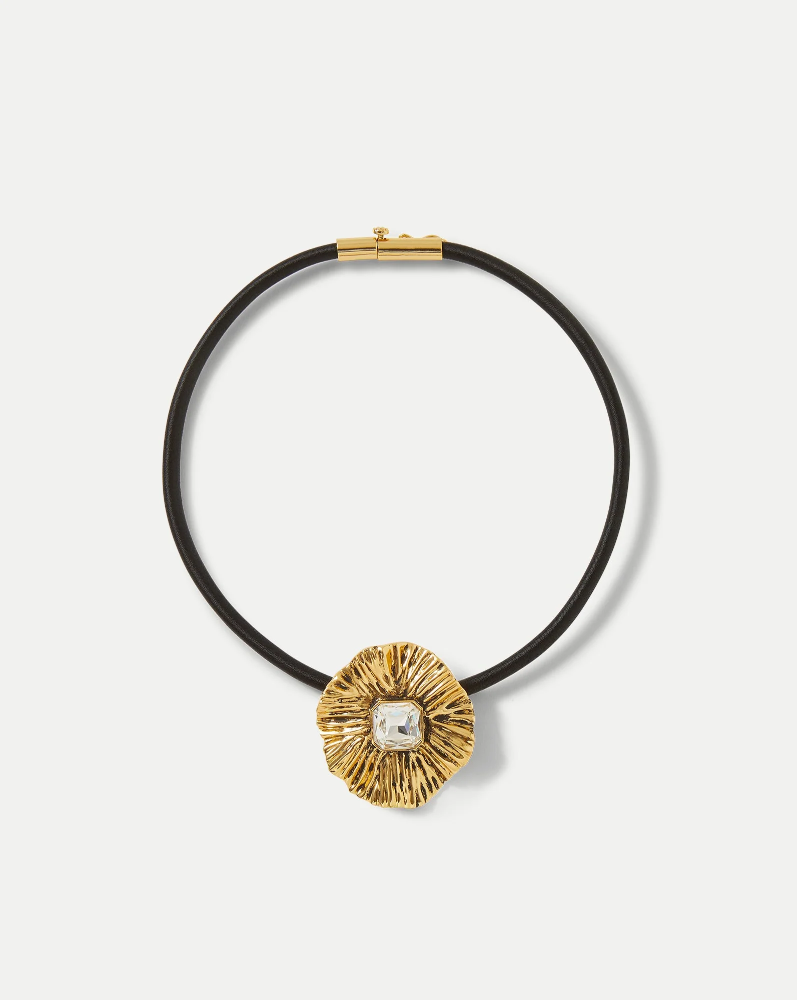 Veronica Beard - Floral Pendant Cord Necklace