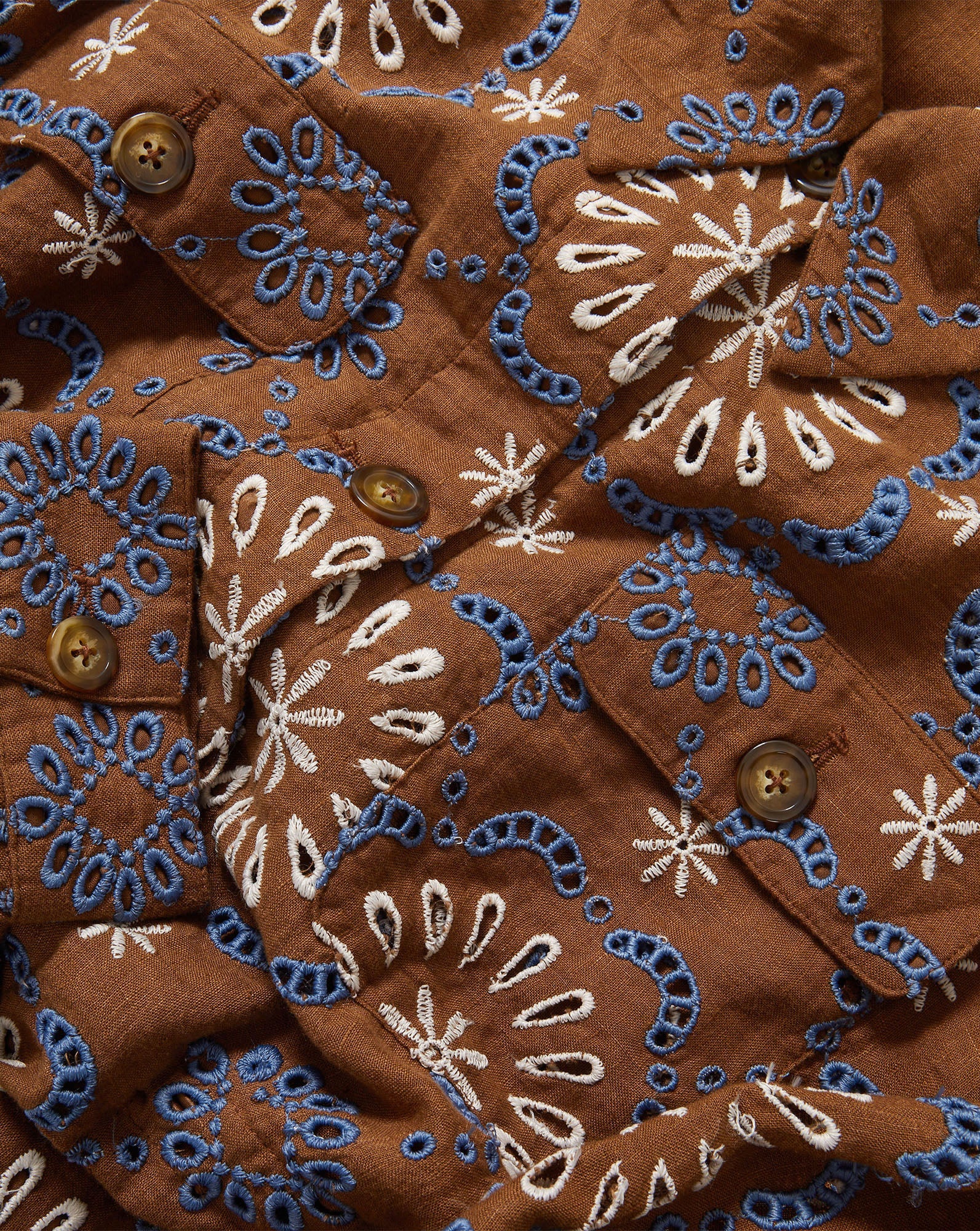 Veronica Beard - Kiki Linen Eyelet Jacket - Image 3