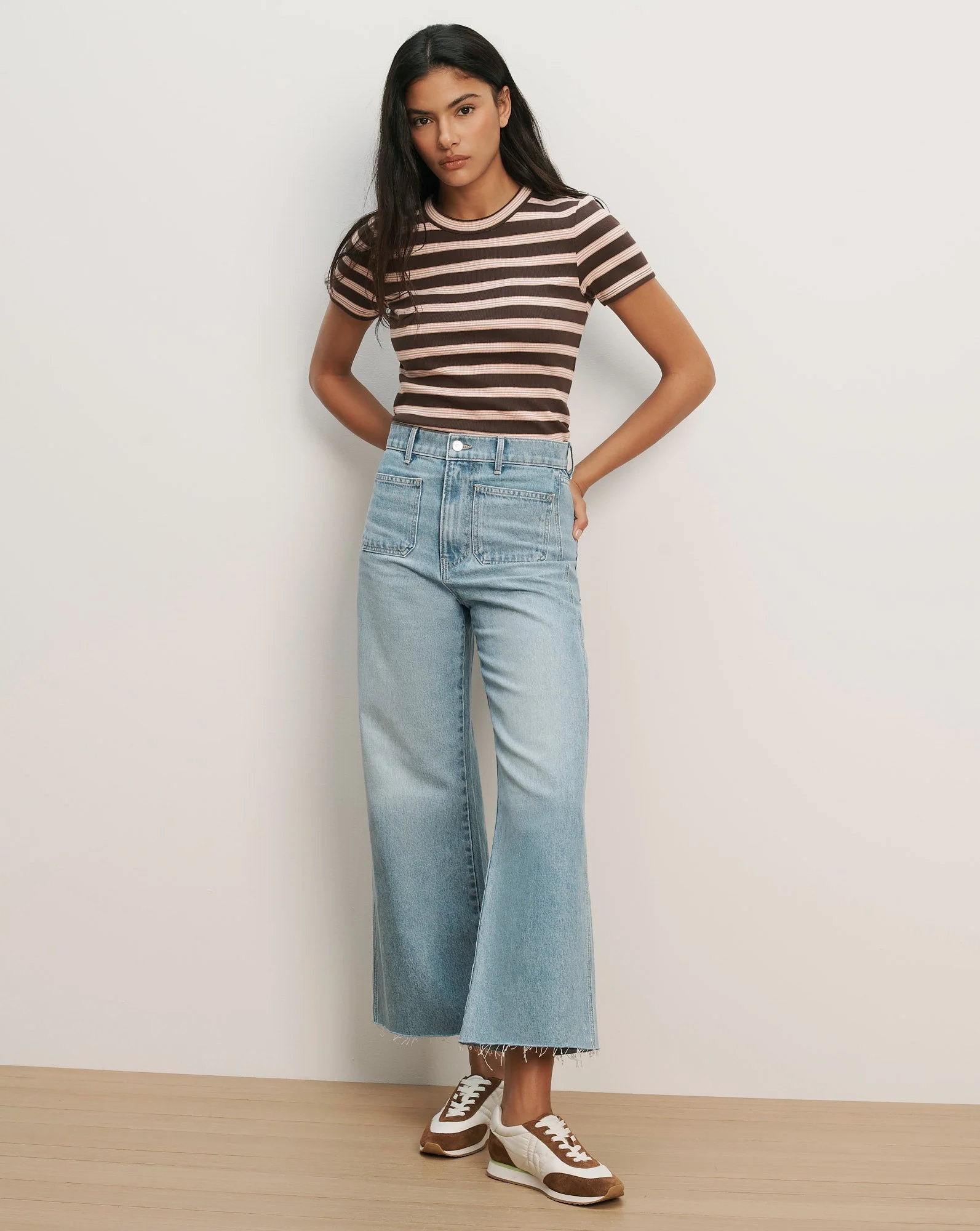 Veronica Beard - Pruitt Striped Ribbed T - Shirt - Image 2