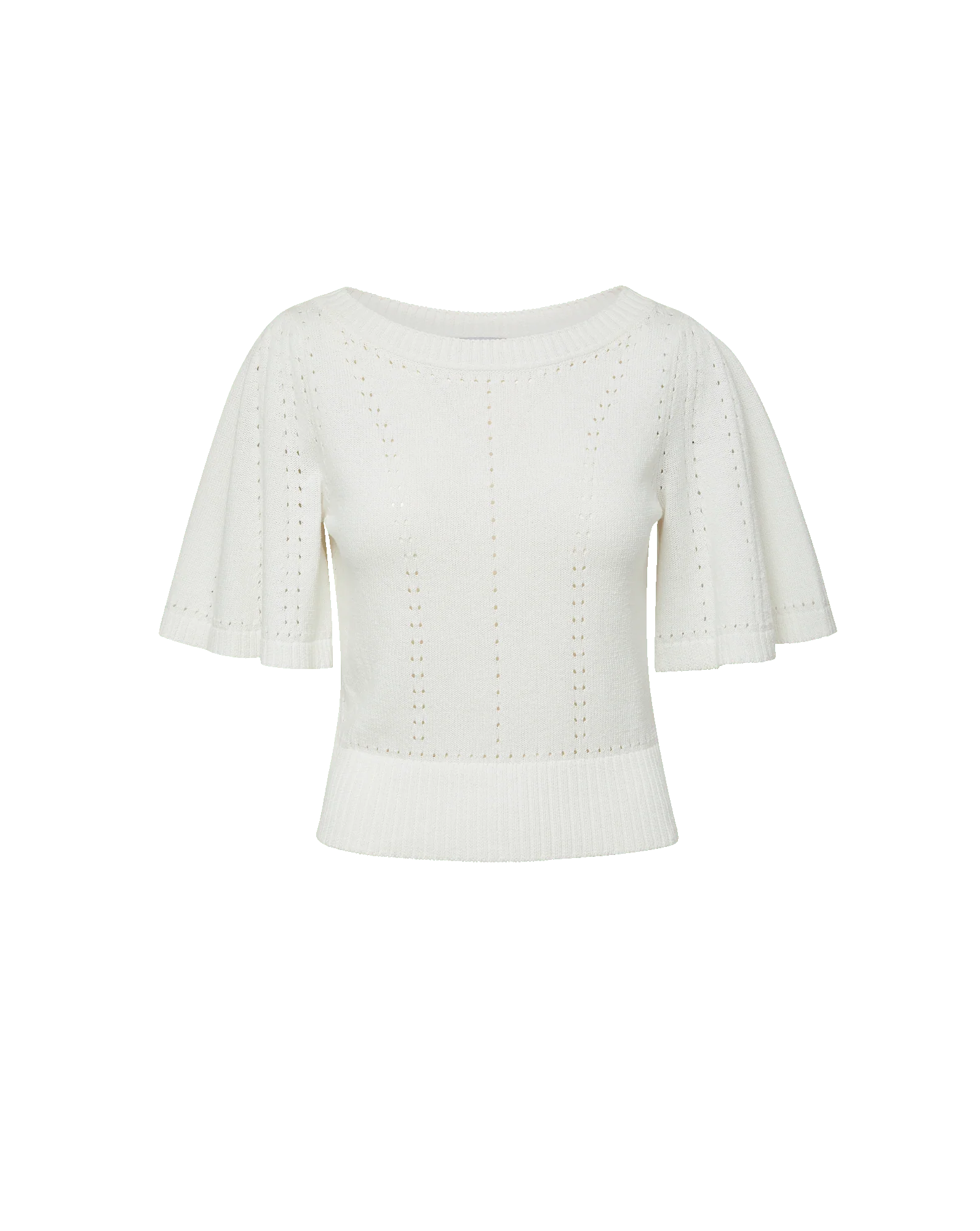 Veronica Beard - Rhennan Pointelle Knit Top - Image 7