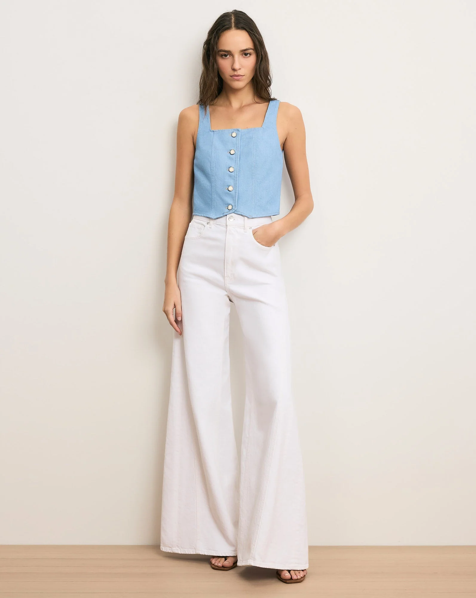 Veronica Beard - Spensley Denim Vest - Image 2
