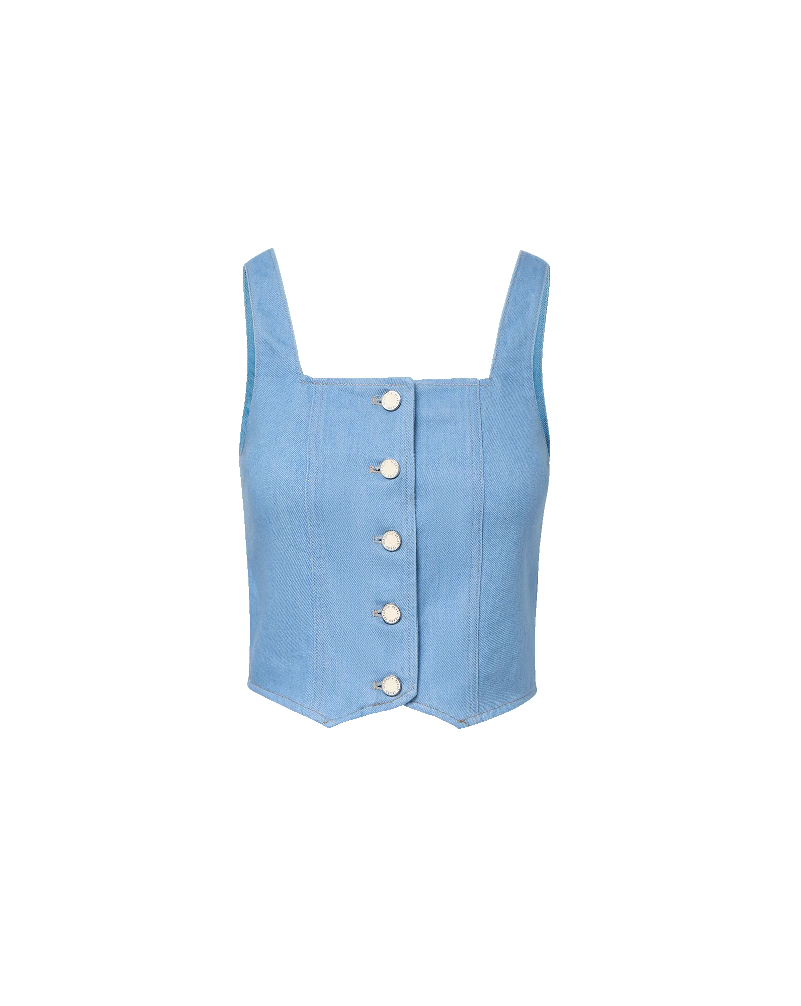 Veronica Beard - Spensley Denim Vest - Image 6