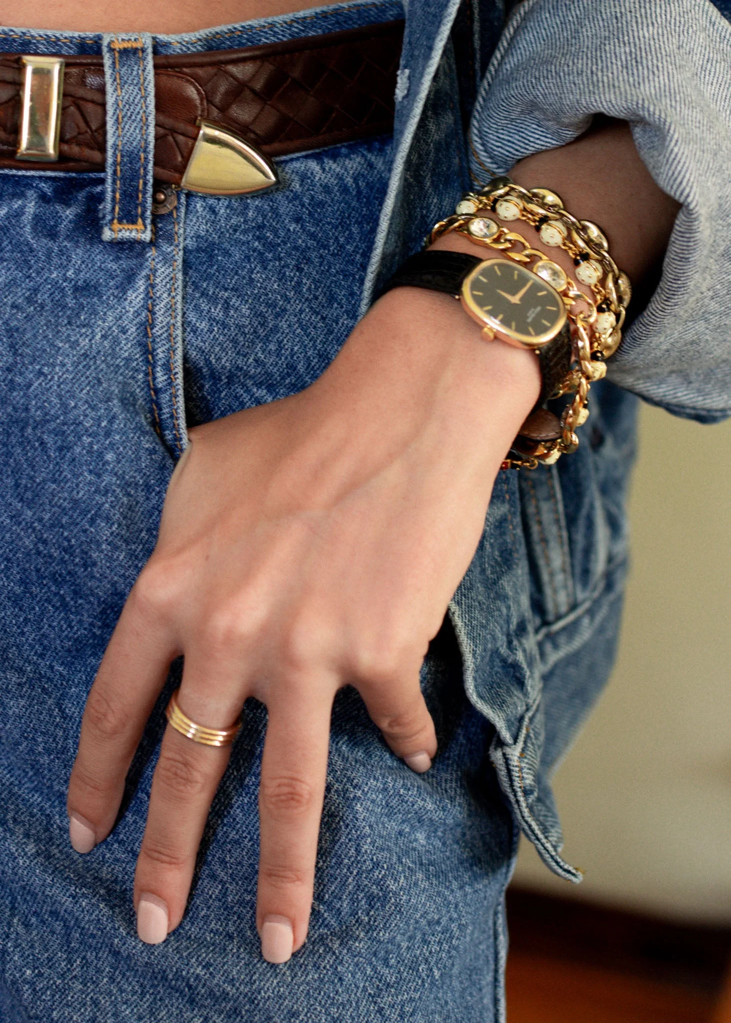 Kinn - Vintage 18k Yellow Gold Patek Philippe Geneva Watch - Image 2