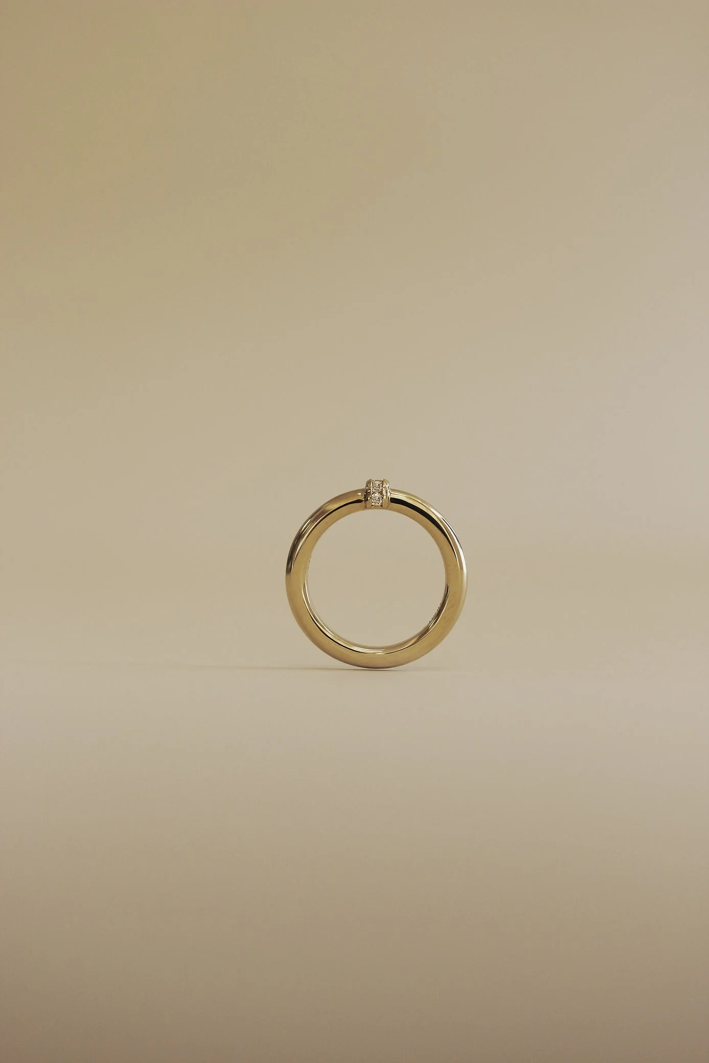 Kinn - Vintage Pavé Tube Ring - Image 4