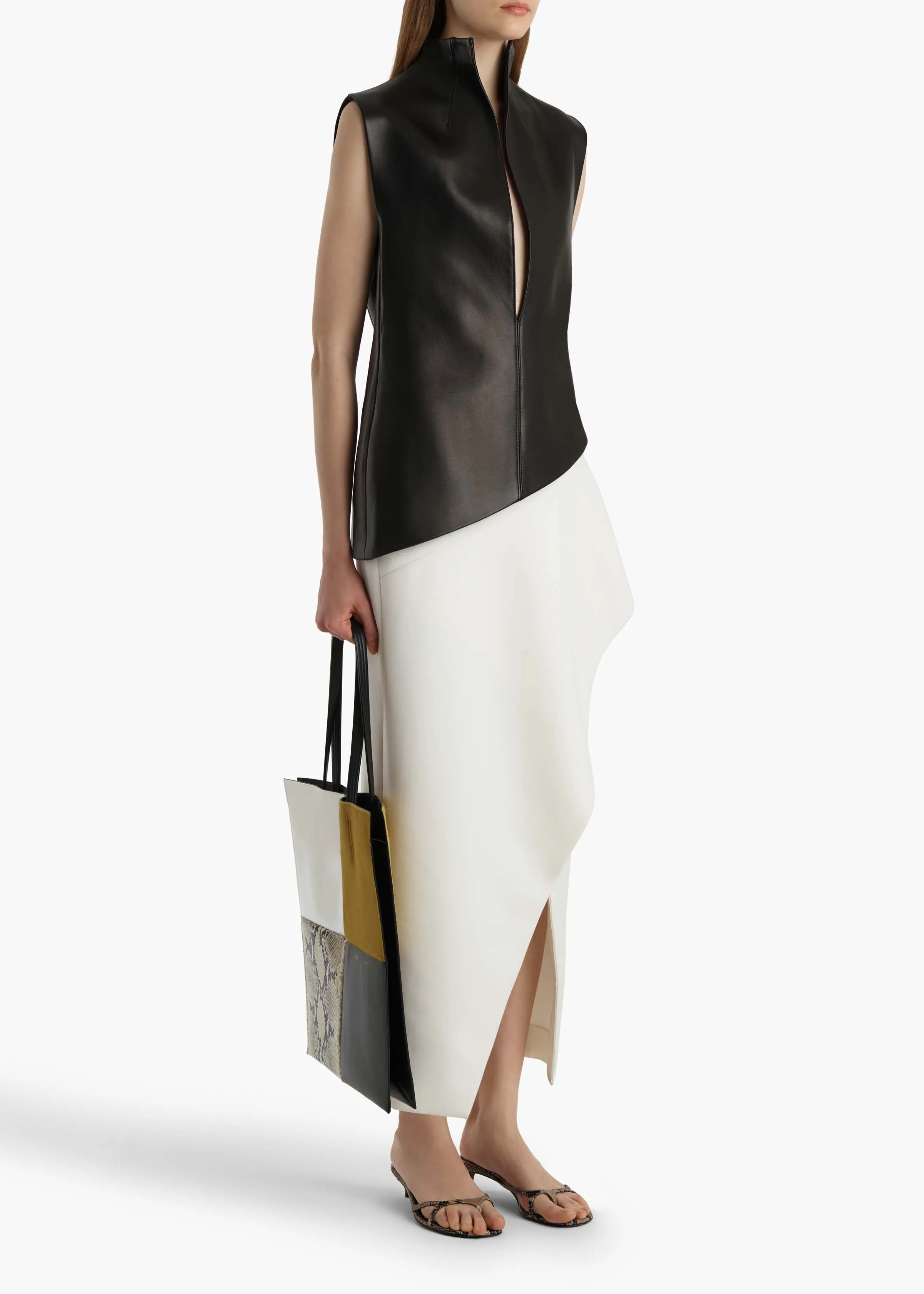 Khaite - Von Top in Black Leather - Image 10