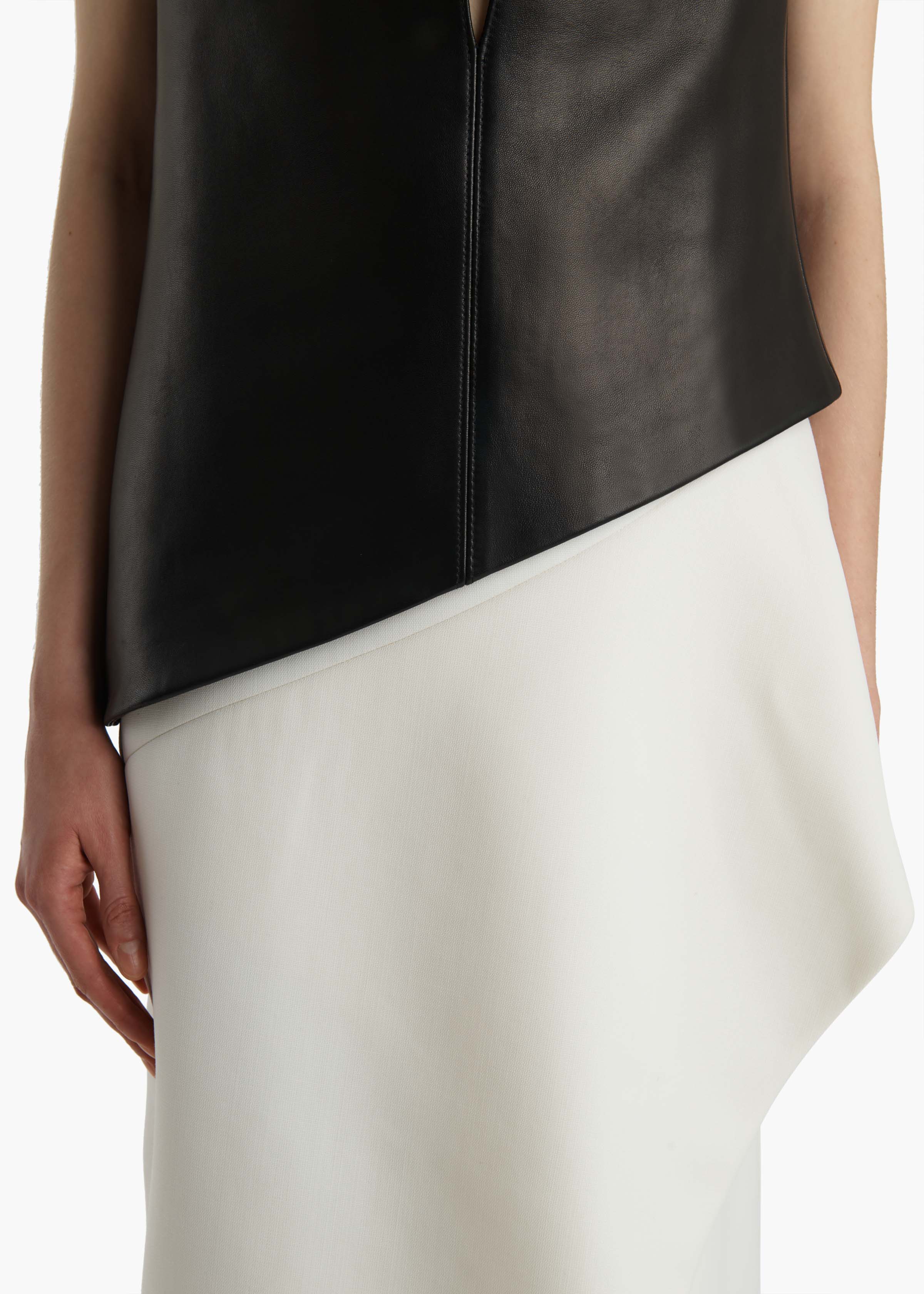 Khaite - Von Top in Black Leather - Image 14
