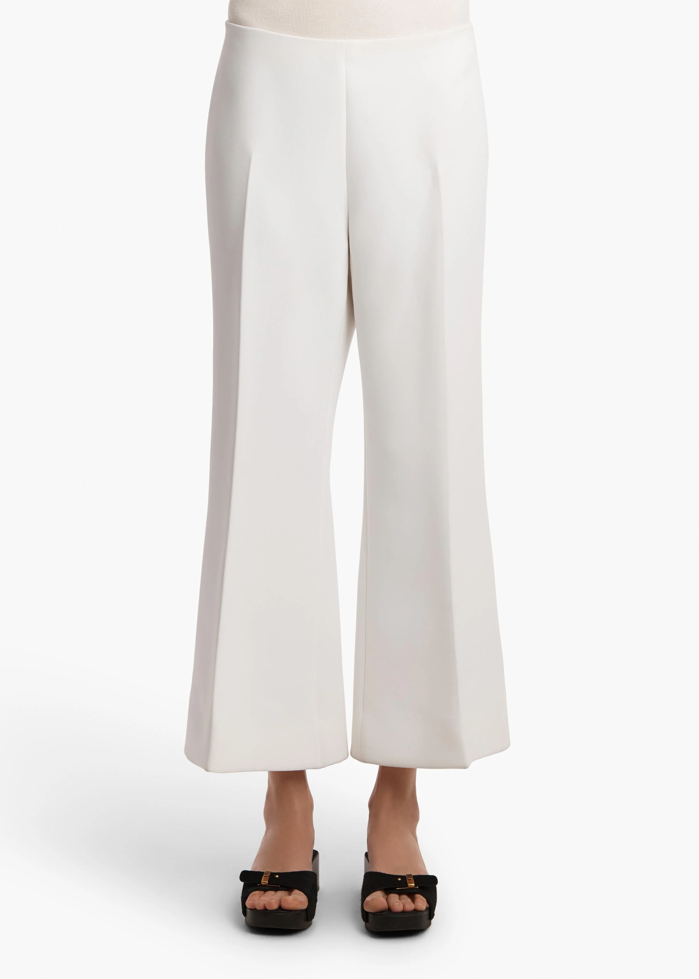 Khaite - Walter Pant in Chalk Crepe - Image 10