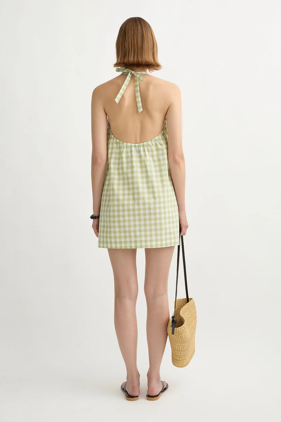 Posse - WENDY MINI DRESS - PEAR GINGHAM - Image 4