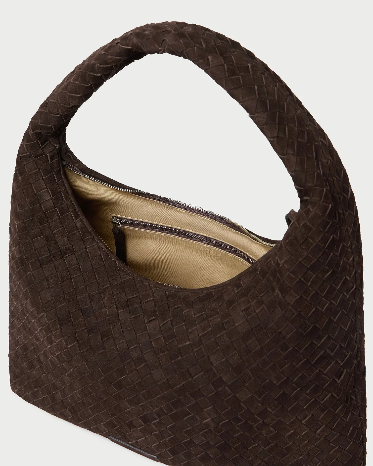 Loeffler Randall - Willow Brown Suede Hobo Bag - Image 4