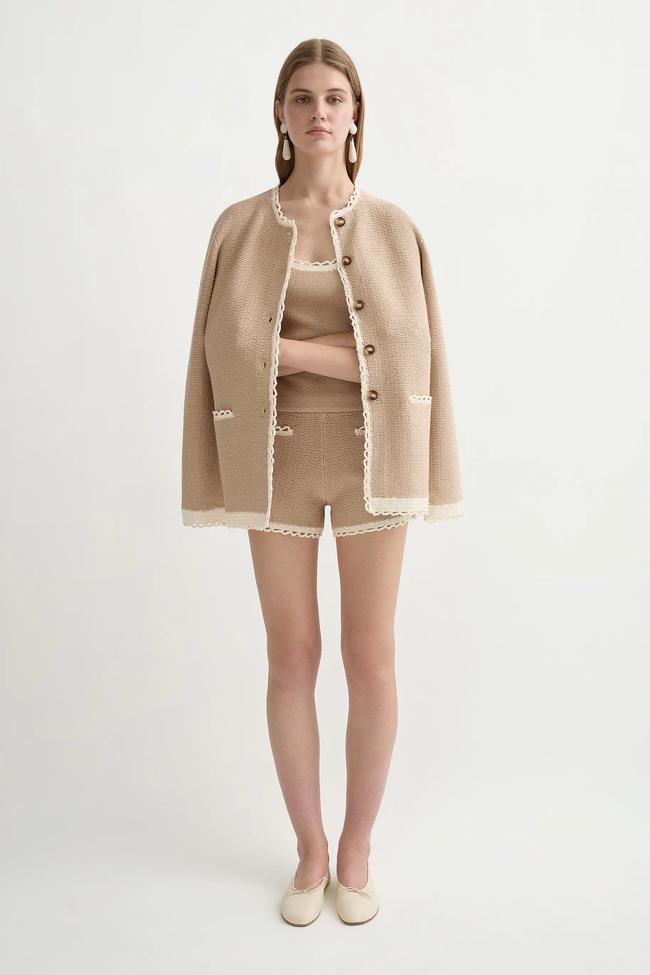 Posse - WILLOW CARDIGAN - TAUPE