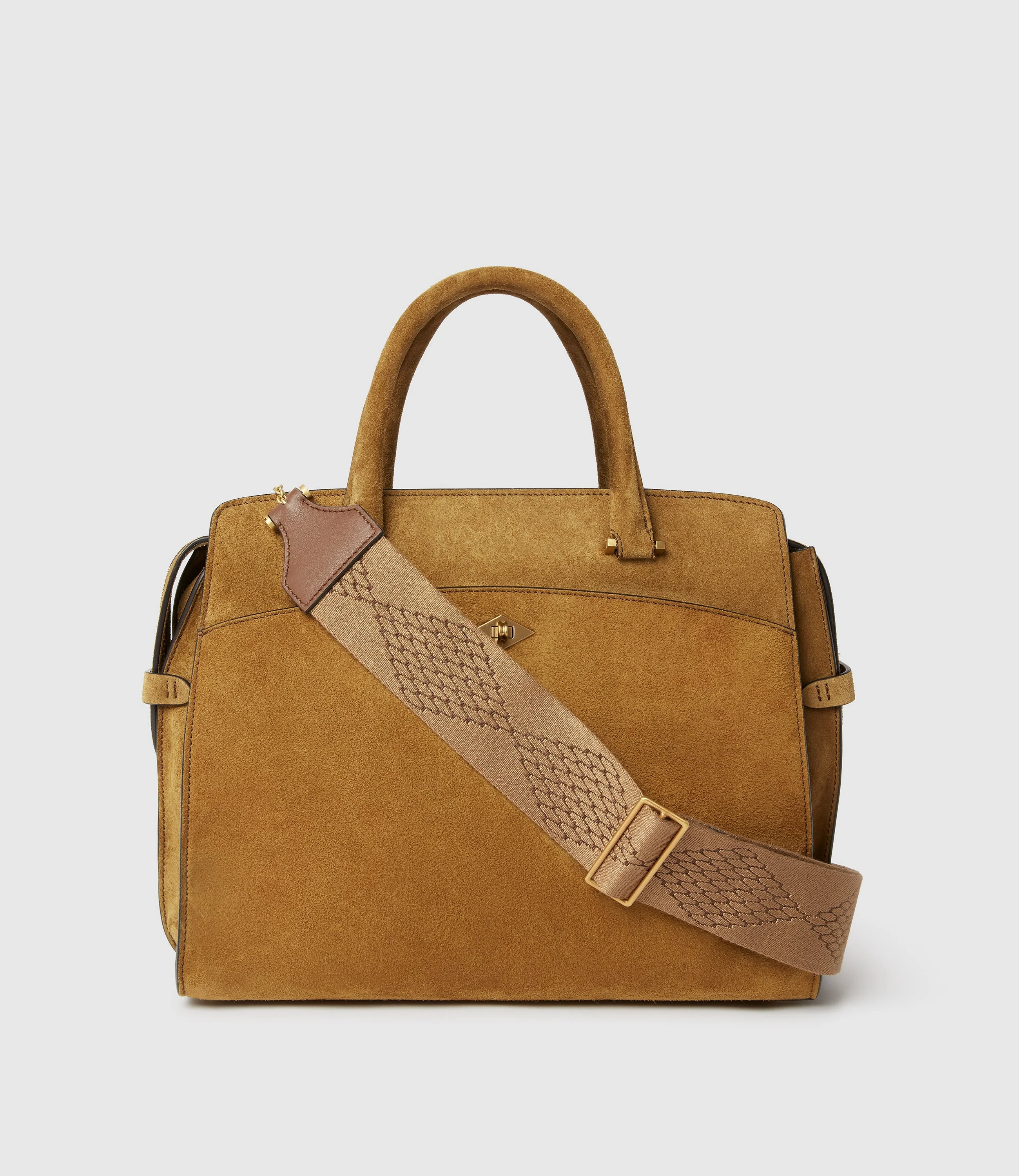 Metier - Women's Diamond Webbing Strap Havana - Image 3