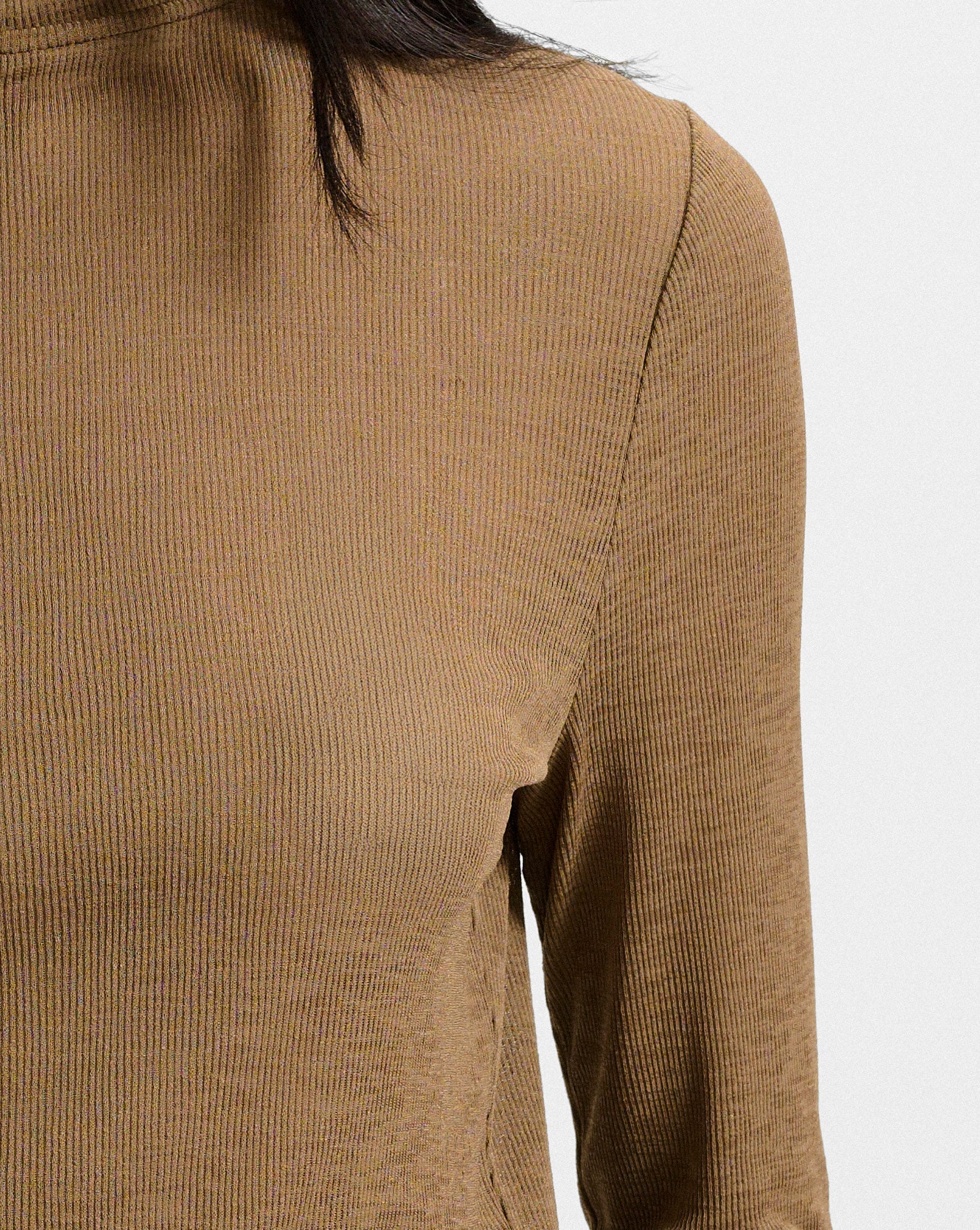 Veronica Beard - Wyeth Ribbed Turtleneck Top - Image 5