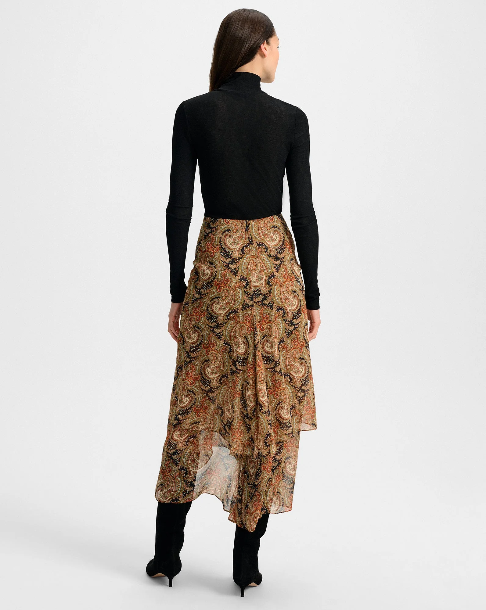 Veronica Beard - Wyeth Ribbed Turtleneck Top - Image 4