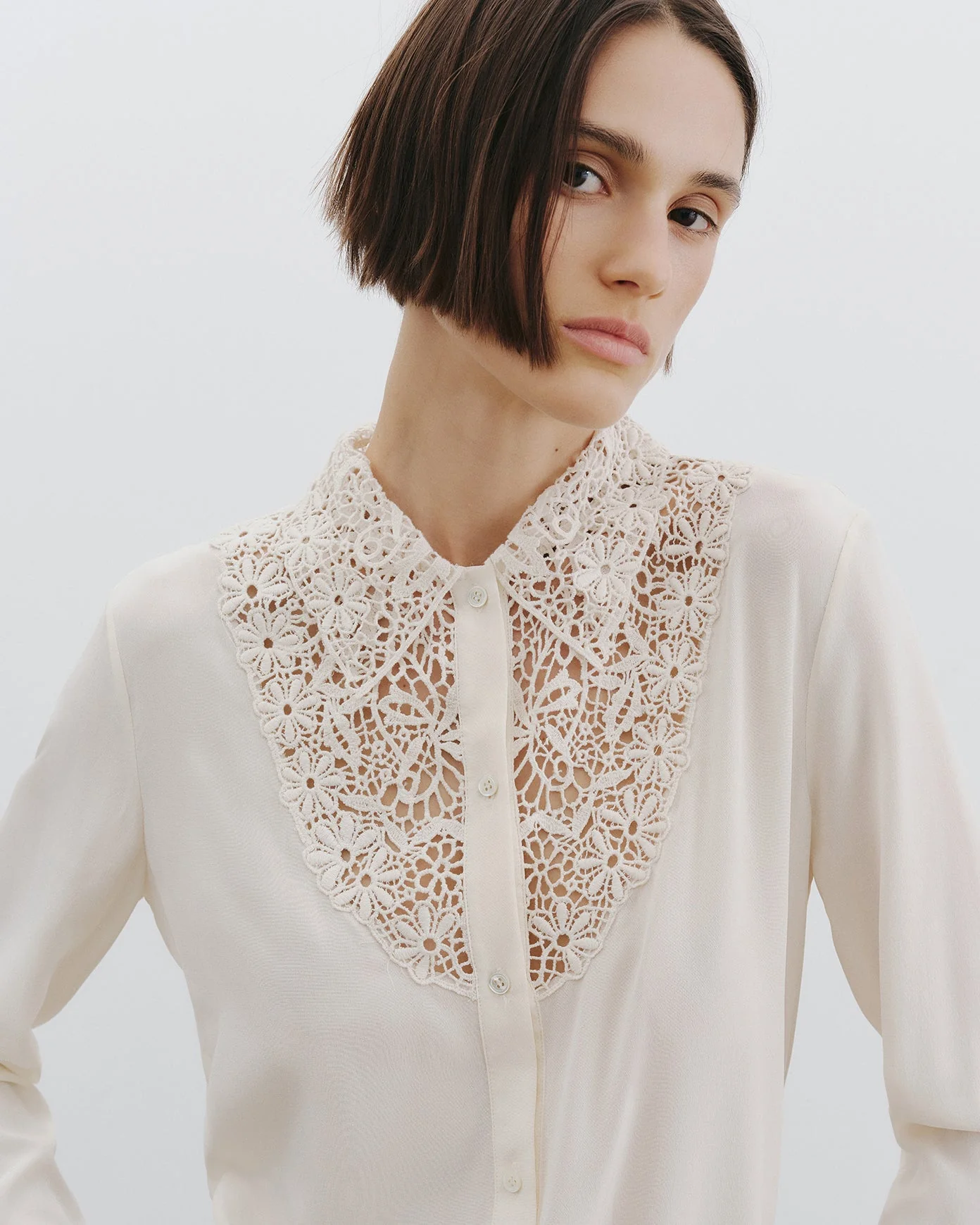 Nili Lotan - ZOLA LACE SILK SHIRT - Image 10